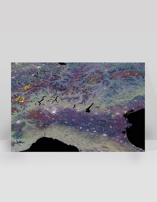 Festtagskarte Schnee 2025 - DE/EN